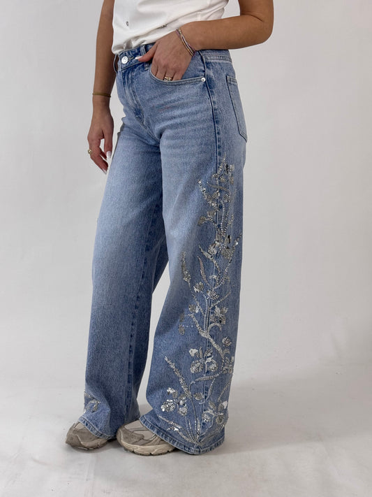 JEANS ELODIE PAILLETTES