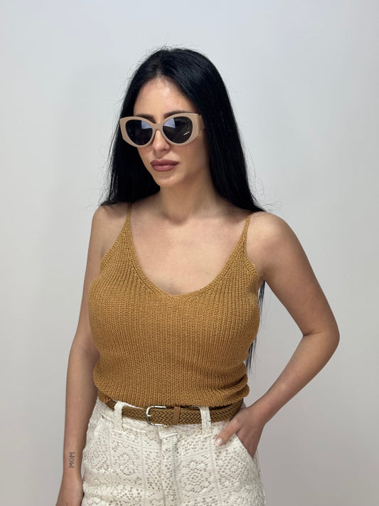 TOP IN FILO BISCOTTO