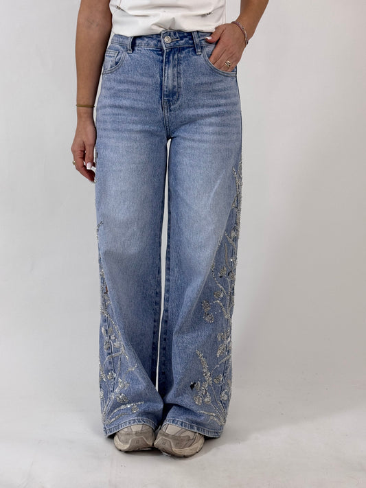 JEANS ELODIE PAILLETTES