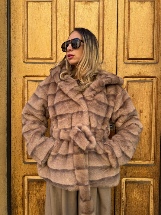 ECOPELLICCIA VISONE TORTORA