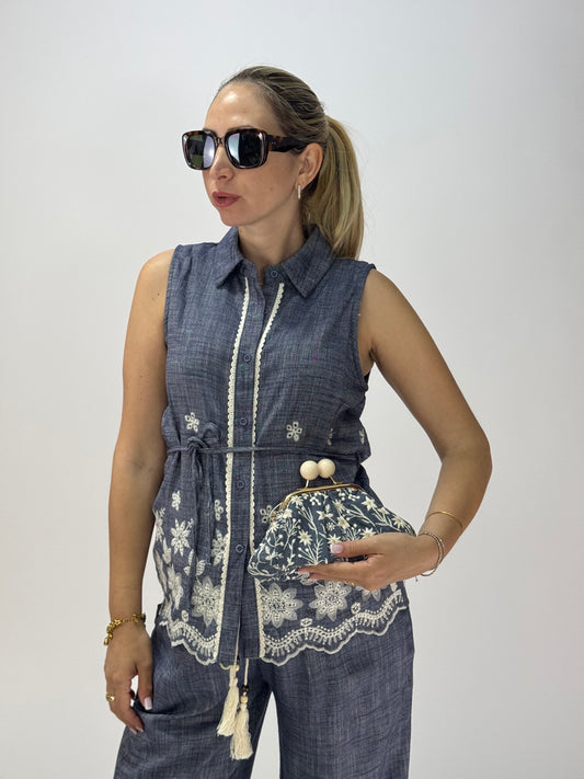 POCHETTE RAKEL BLU
