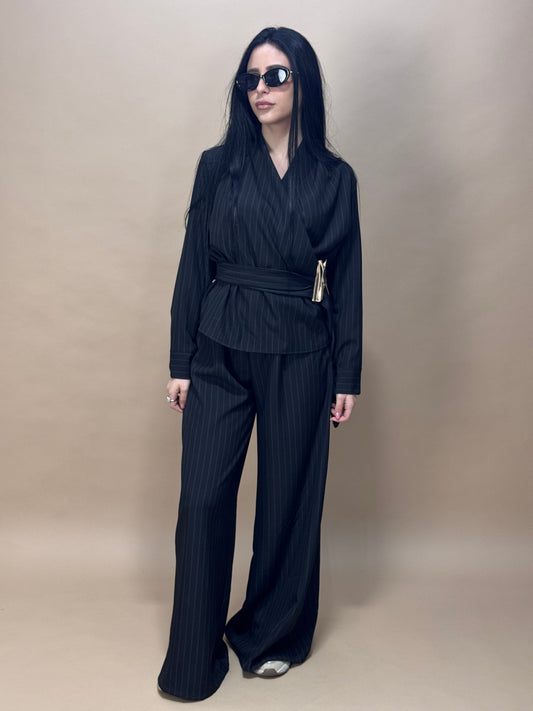 COORDINATO PIETRA MARTELLATA NERO