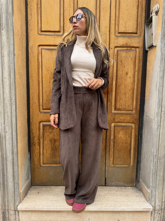 TAILLEUR VELLUTO TESTA DI MORO