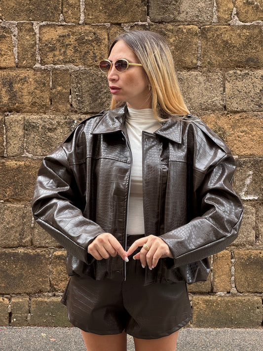 BOMBER PITONATO CHOCO