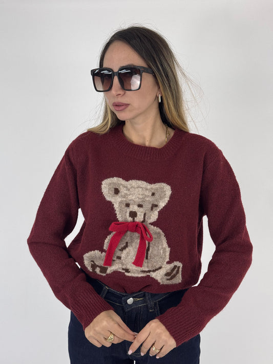 MAGLIONE SOLEIL BORDEAUX