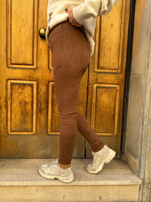 LEGGINGS ECOCAMOSCIO TABACCO