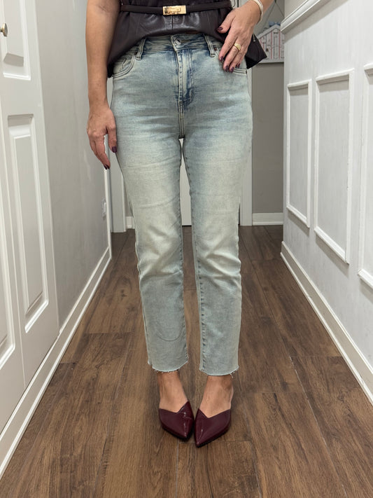 JEANS SFRANGIATO STRAIGHT LEG