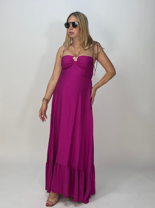 VESTITO CECILIA MAGENTA
