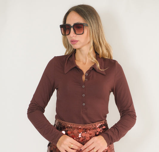 MAGLIETTINA SCARLETT CHOCO