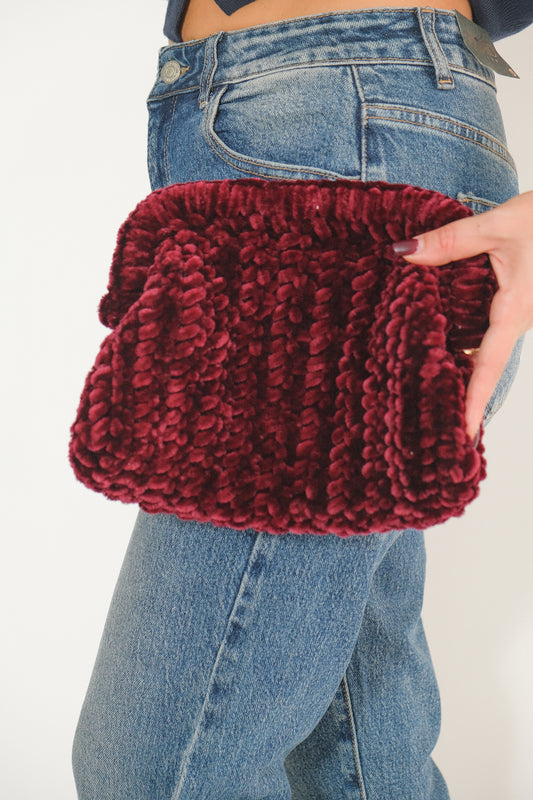 POCHETTE MIRYAM BORDEAUX