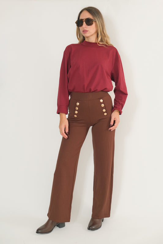 MAGLIETTINA BASIC BORDEAUX