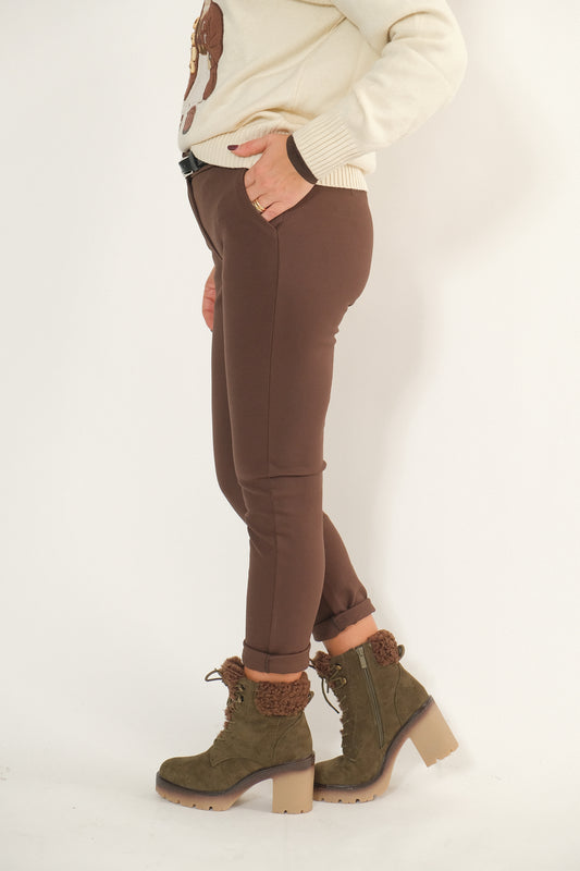 PANTALONE COMFORT CHOCO
