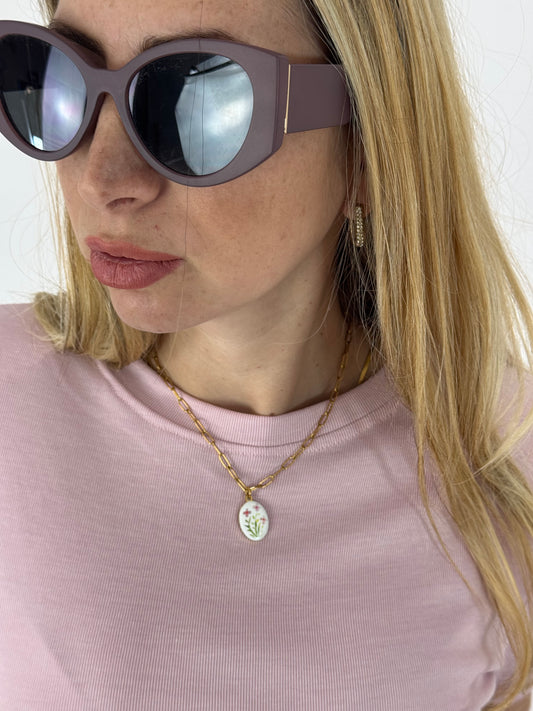 COLLANA KESSY FIORE ROSA