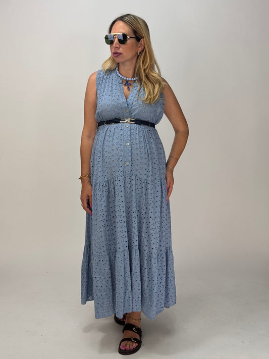 VESTITO AMBRA AZZURRO