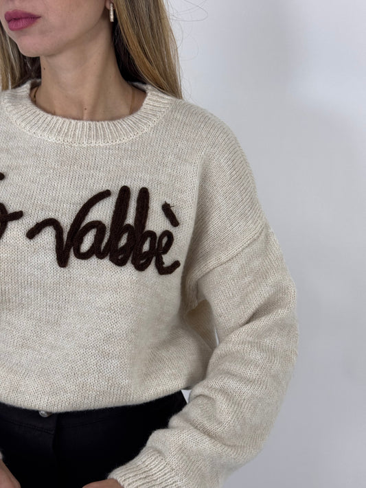 MAGLIONE NO VABBE' BURRO