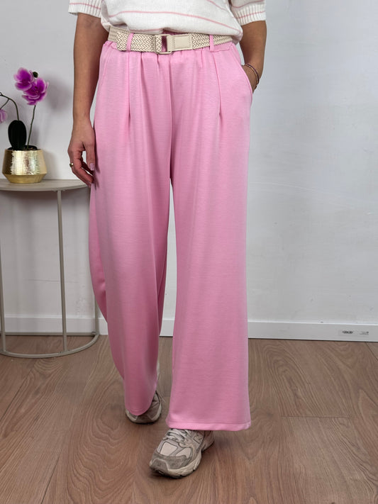 PANTALONE ESTER PALAZZO ROSA