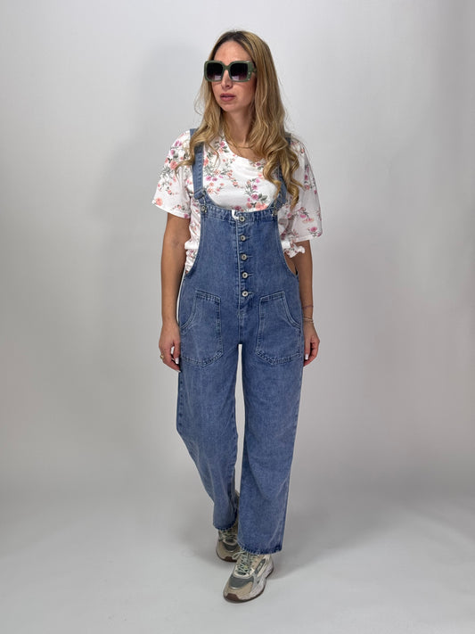 SALOPETTE IN DENIM KAROL
