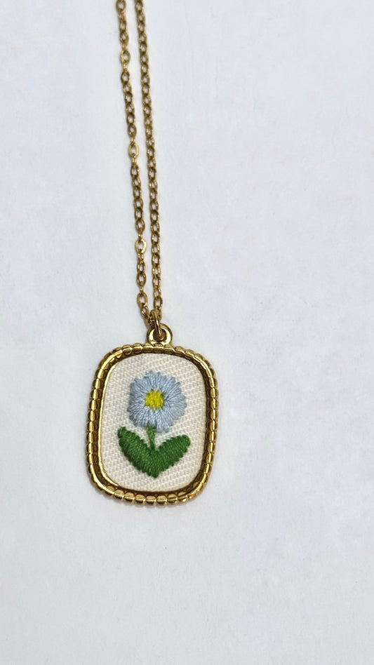 COLLANA CHARME IN TELA FIORE