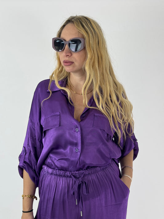 CAMICIA SATIN MELLY VIOLA