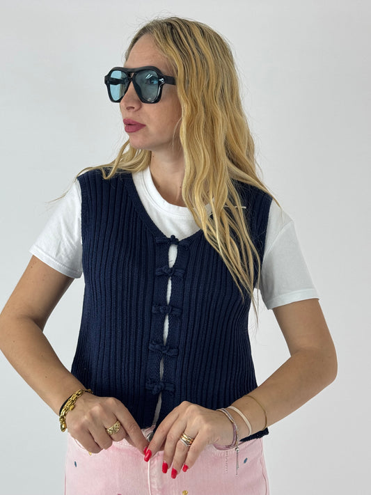 GILET KALENE BLU