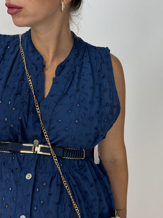 VESTITO AMBRA CORTO BLU
