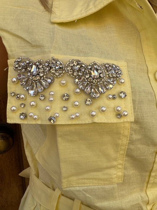 CAMICIA TASCHINI DI PIETRE