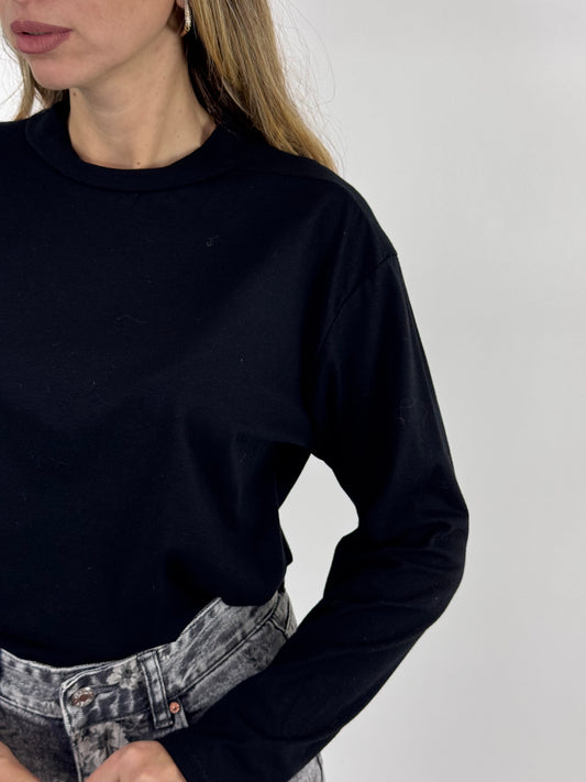 MAGLIETTINA BASIC NERA