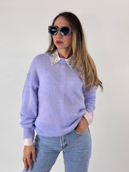 MAGLIONCINO ISADORA GLICINE