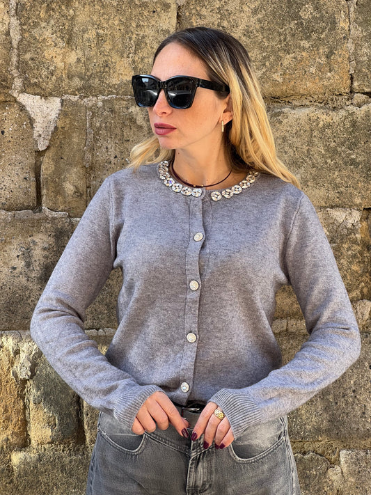 CARDIGAN EVELIN CON PIETRE