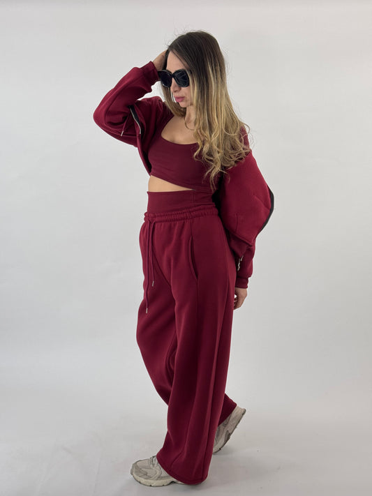 COORDINATO 3 PEZZI JIMMY BORDEAUX