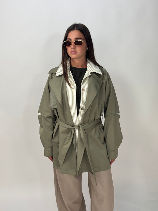 TRENCH VERDE MILITARE GATALEA