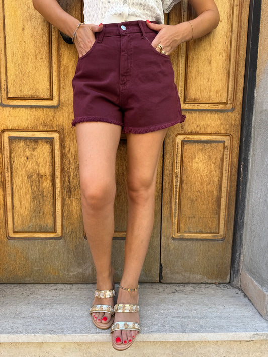 PANTALONCINO BORDEAUX