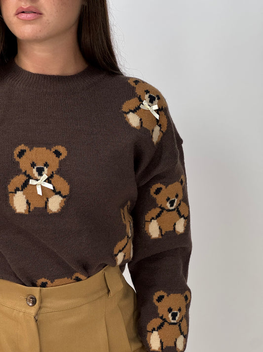 MAGLIONCINO LITTLE TEDDY CHOCO