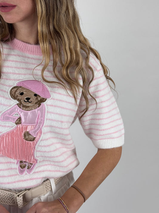 MAGLIONCINO TEDDY GIRL ROSA
