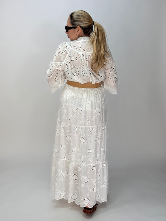 GONNA PIZZO SANGALLO BIANCO