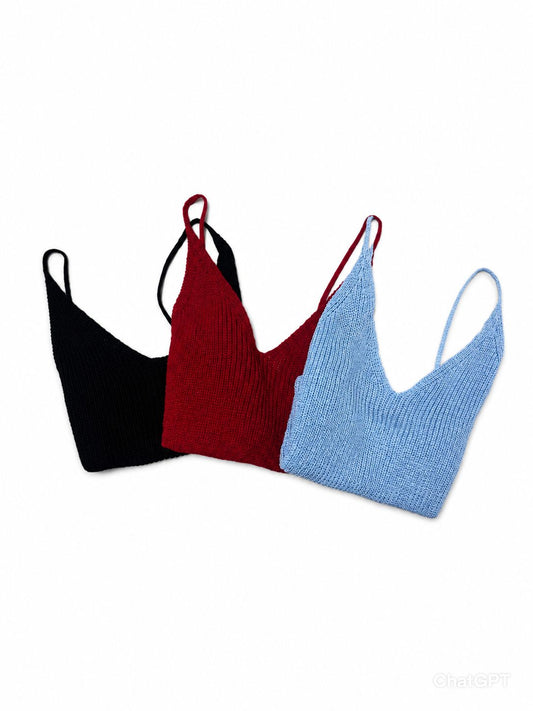 CONFEZIONE DA 3 TOP IN FILO