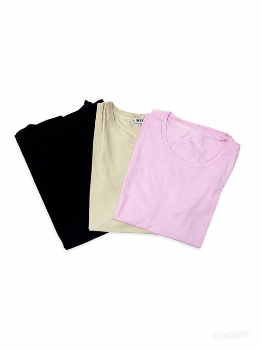 CONFEZIONE DA 3 T-SHIRT BASIC